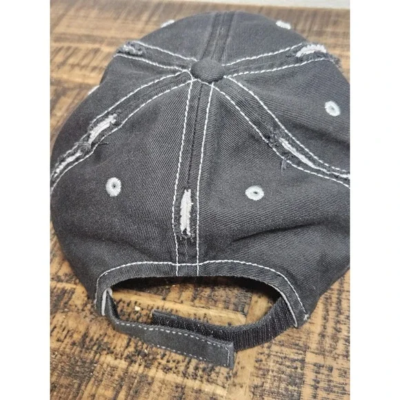 Womens Adjustable Cap Swim Mom 100% Cotton Activity Distressed Trucker Hats - Picture 2 of 8